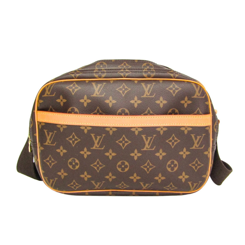 Louis Vuitton Monogram Reporter PM M45254 Women's Shoulder Bag Brown